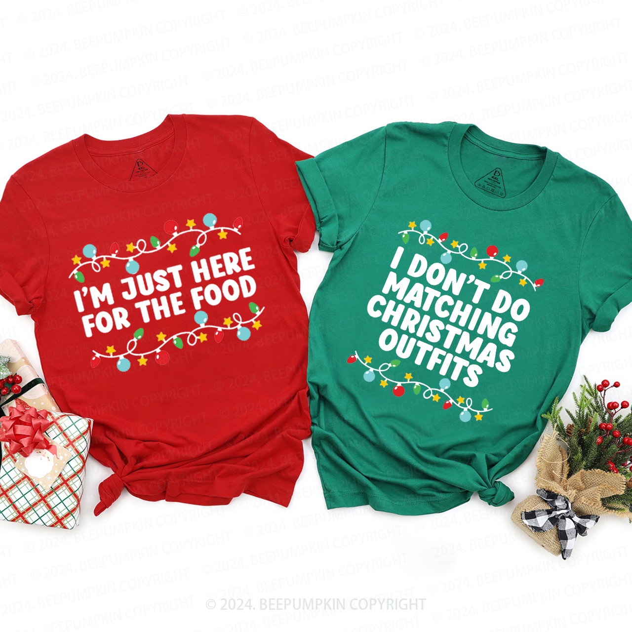 Family Funny Christmas Family Matching T-Shirts Beepumpkin