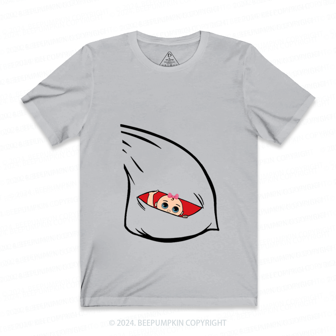 Santa Baby Couple Christmas Pregnancy T-Shirts Beepumpkin