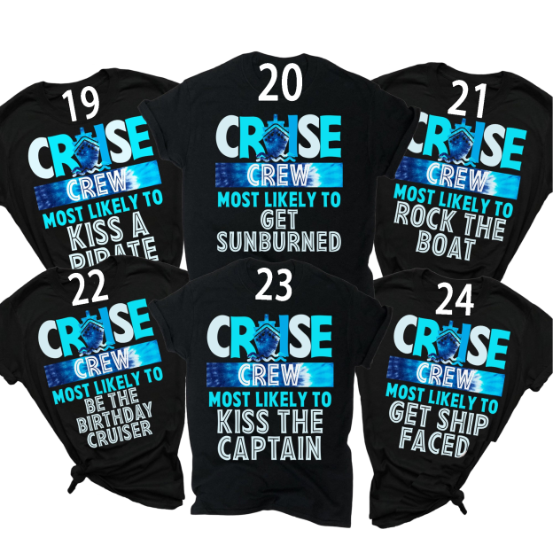 Most Likely To Matching Cruise Squad Family Matching T-Shirts 