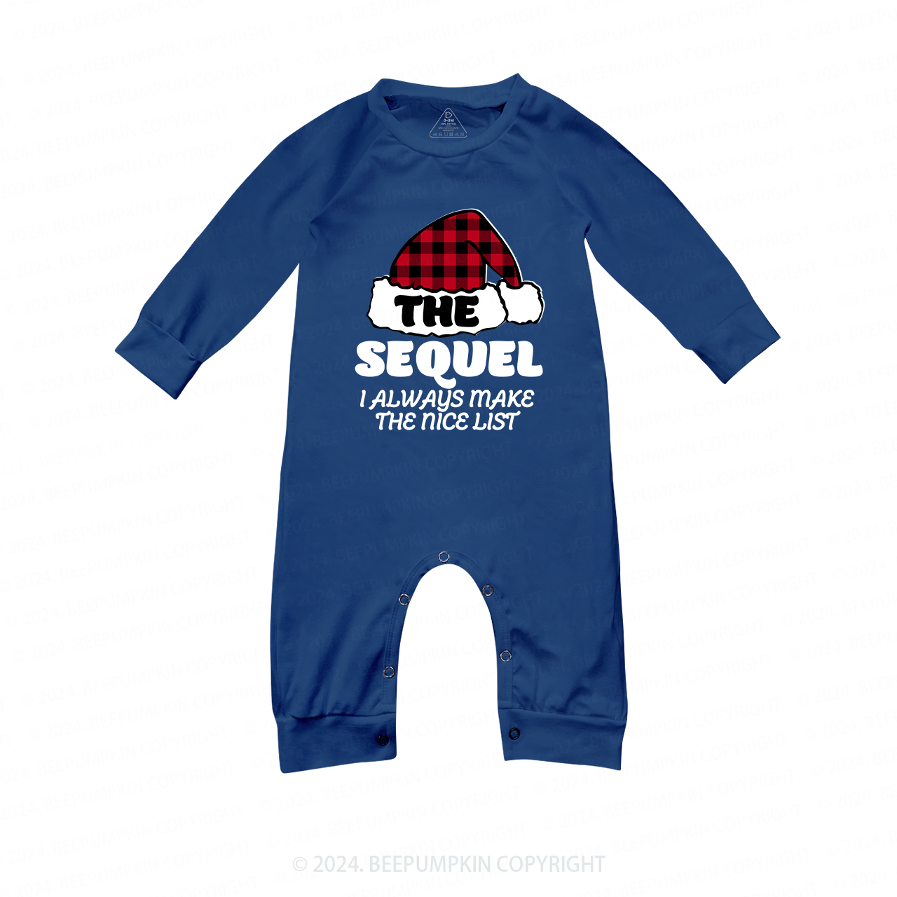 Sequel-Original-Finale Christmas Family Matching Blue Pajamas Beepumpkin