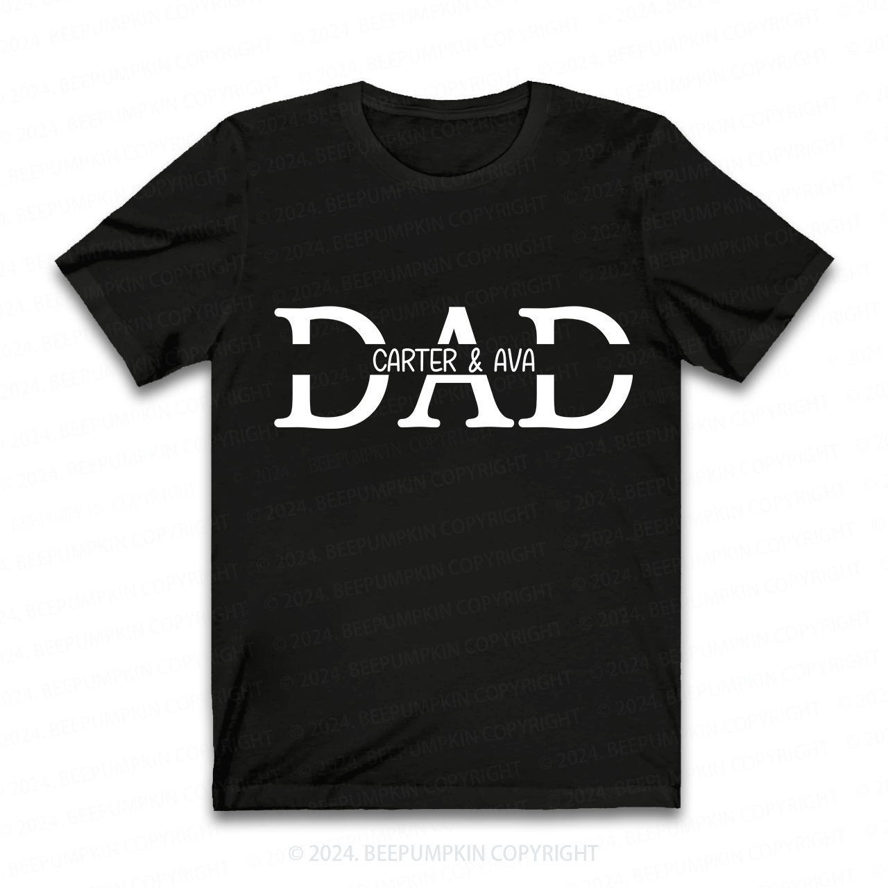 Personalized Dad and me Shirts With Kids Name Sale-Beepumpkin™