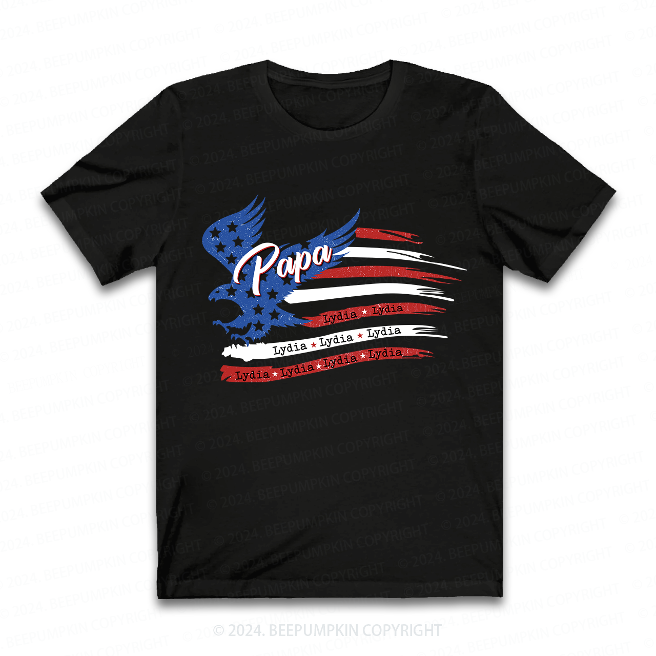 Eagle&Flag Grandpa Shirt Personalized With Name Sale-Beepumpkin™