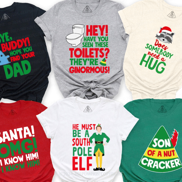 Elf Movie Quote Family Matching T-Shirts Beepumpkin