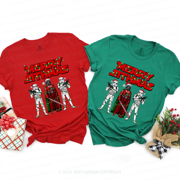 Merry Stthams Christmas Family Matching T-Shirts Beepumpkin
