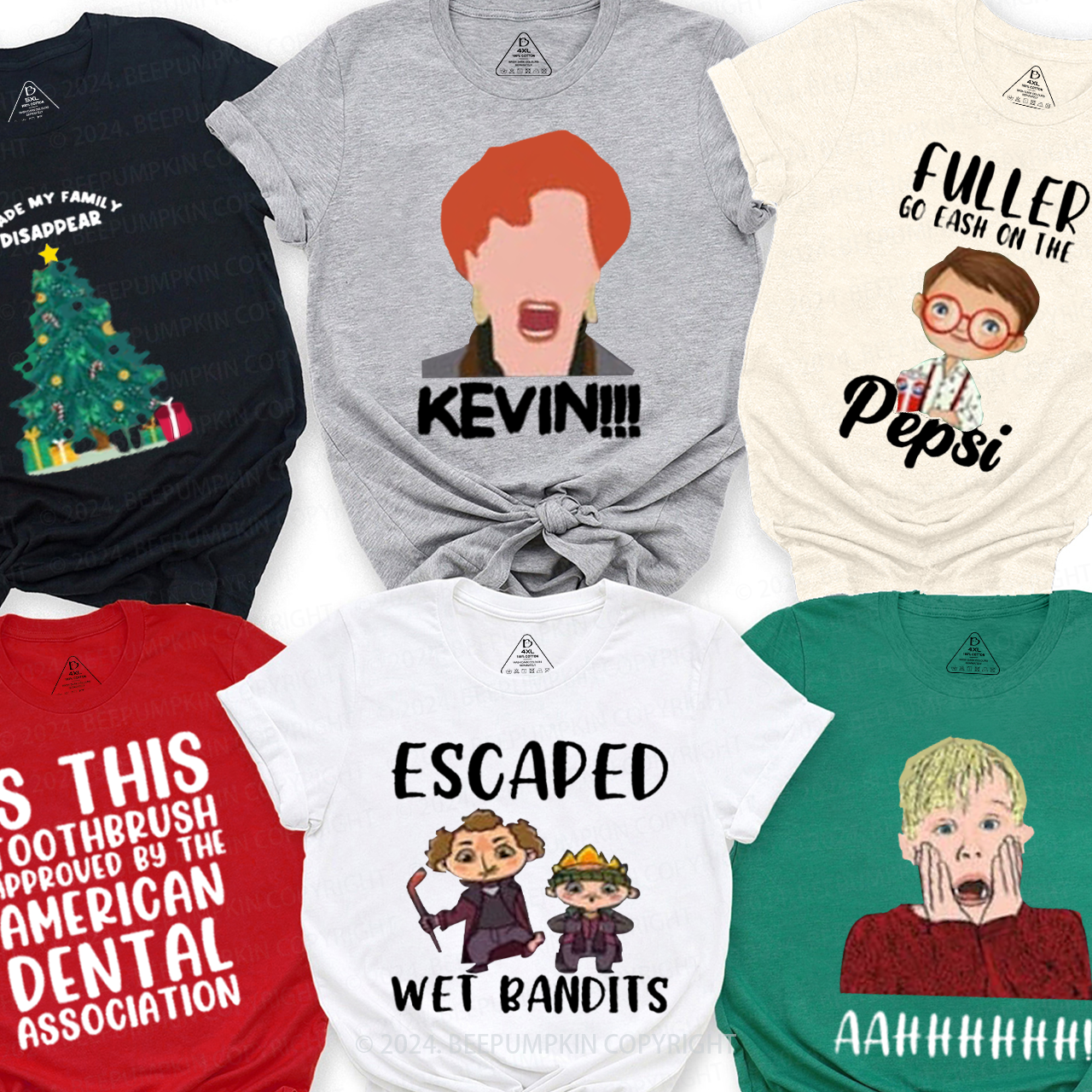 A Holiday Classic Movie Quotes Christmas Family Matching T-Shirts Beepumpkin