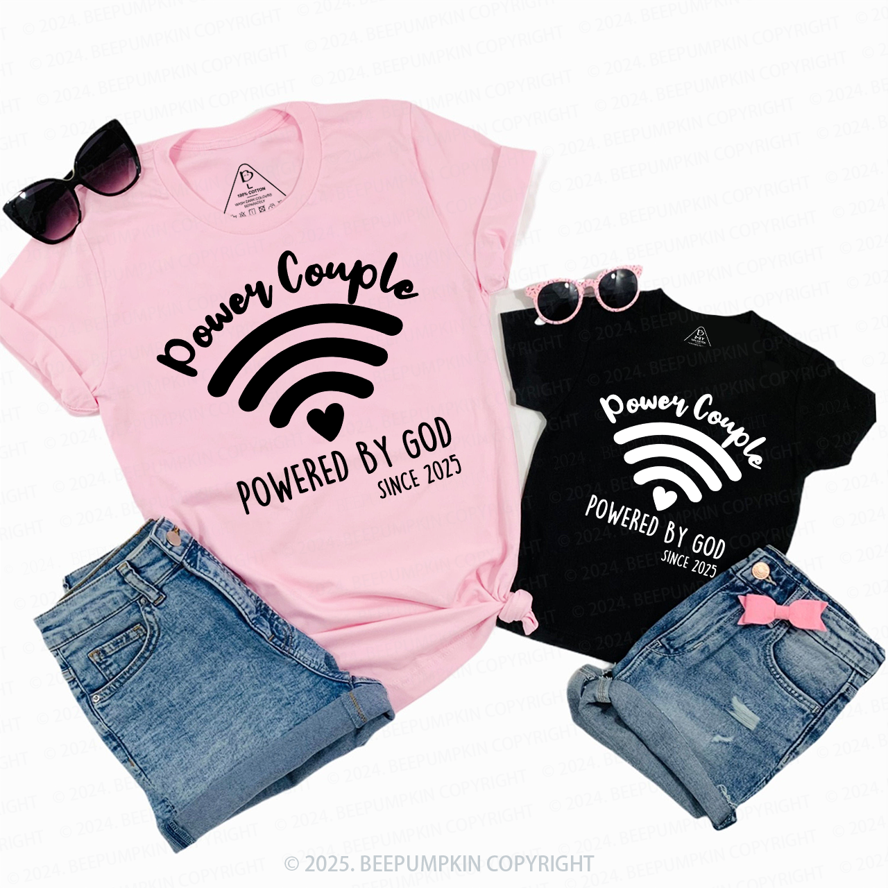 Power Couple Family Matching Shirts