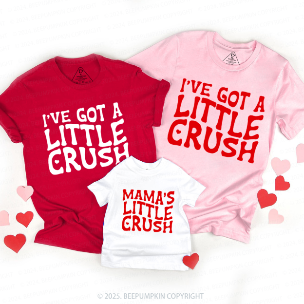 Little Crush Family Matching Valentine's Shirts