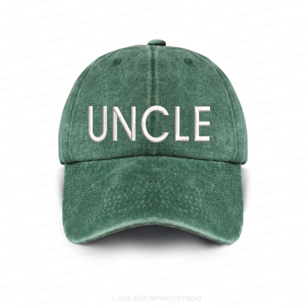 Vintage Washed UNCLE Embroidered Baseball Cap