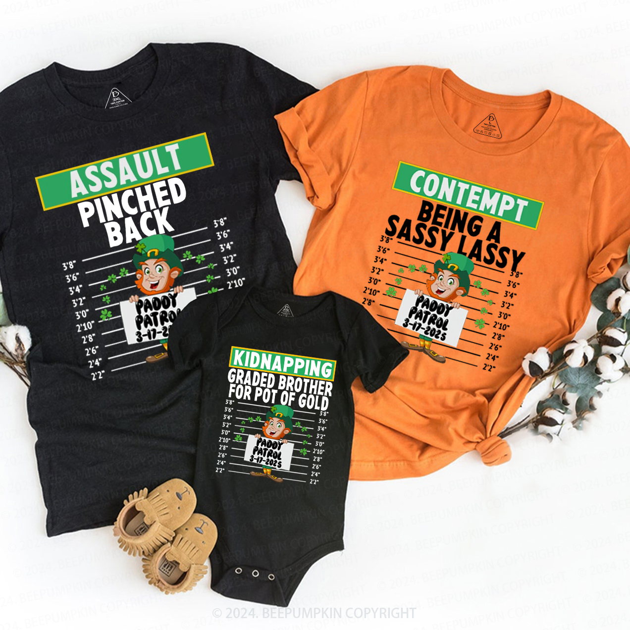 Paddy Patrol St Patricks Day Family Matching T-Shirts Beepumpkin