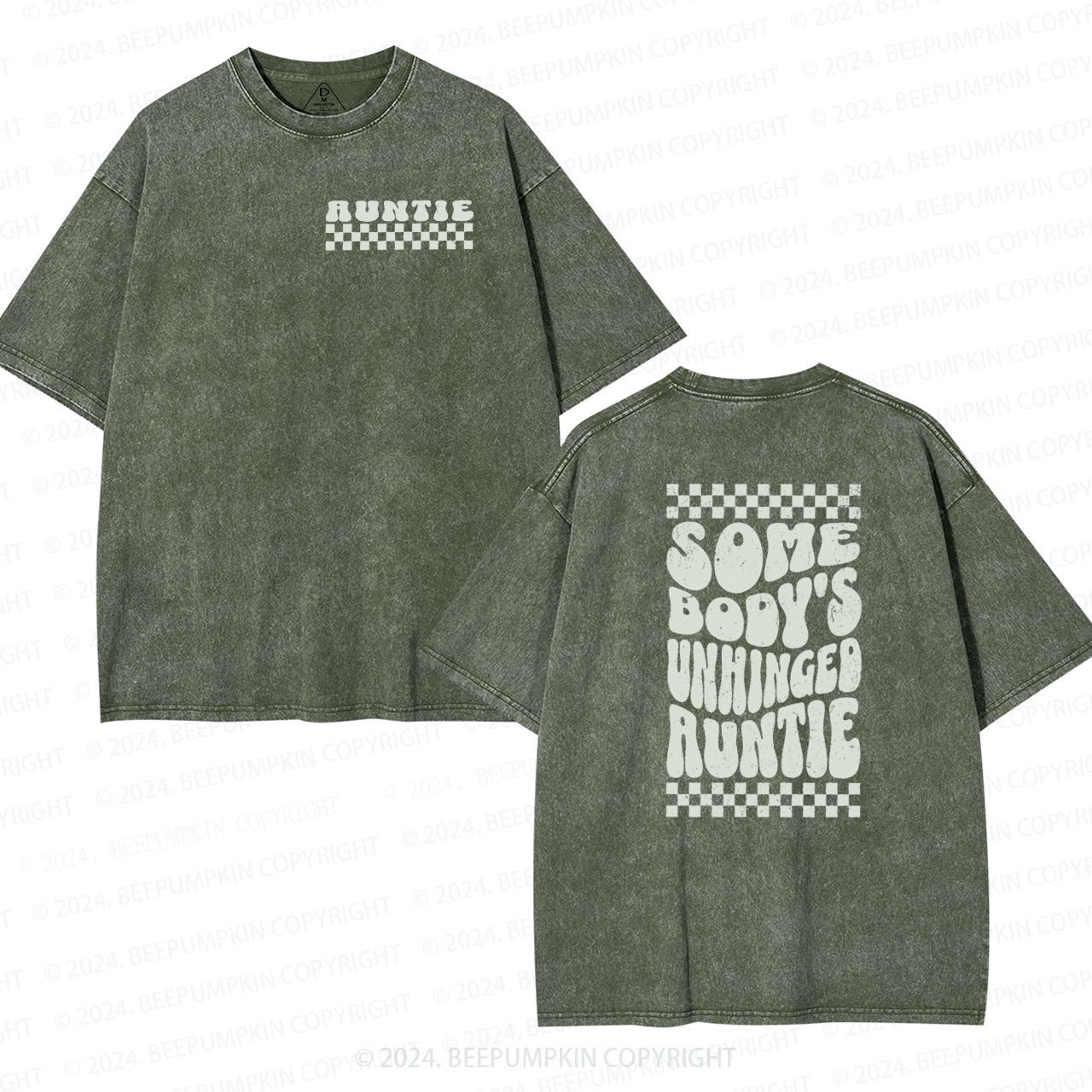 Somebody's Unhinged Auntie Washed T-Shirts