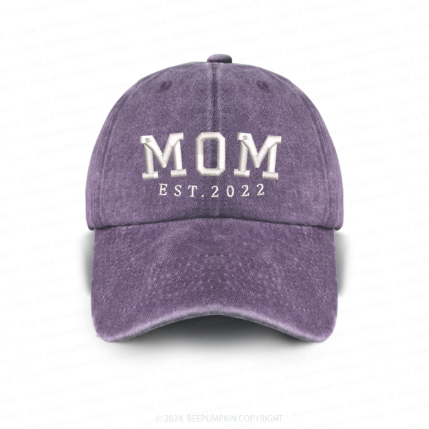 Personalized Date Embroidered Vintage Aldult Baseball Hat