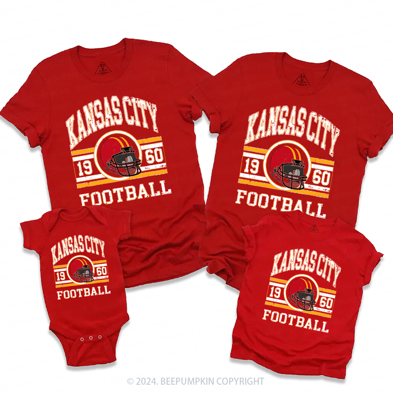 Vintage KC Fan Family Matching Tees Beepumpkin