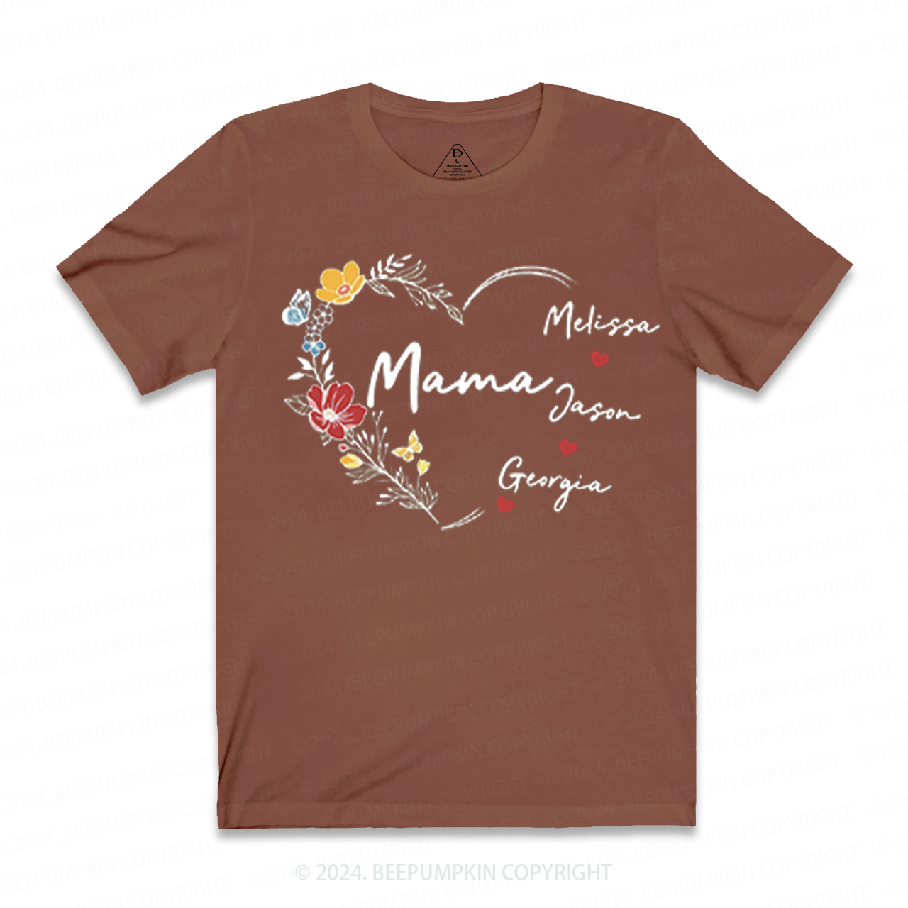 Personalized Nana With Grandkids Name T-Shirts