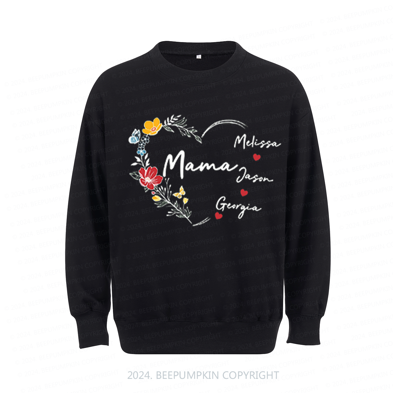 Personalized Nana With Grandkids Name Sweatshirt