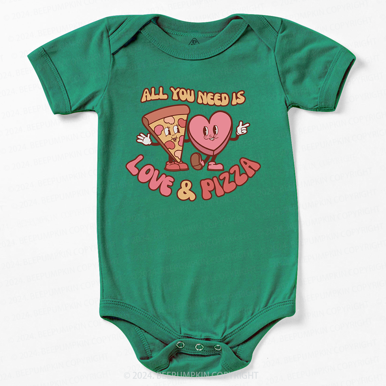 All You Need is Love and Pizza Bodysuit For Baby