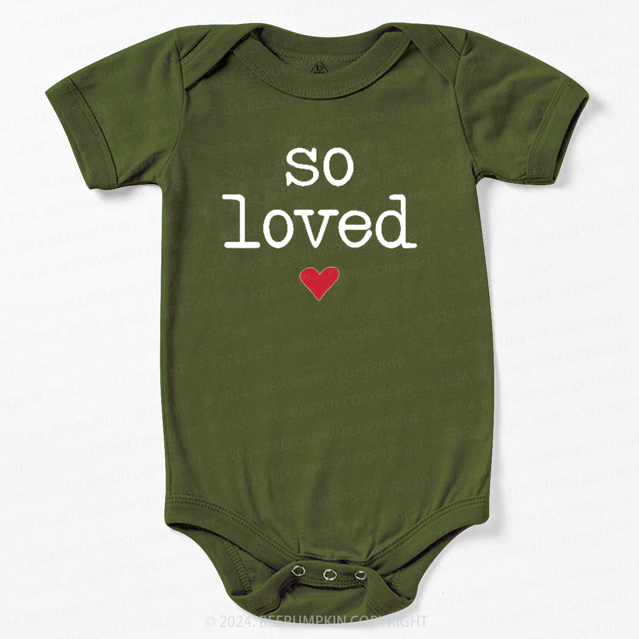 So Loved Valentine's Day Bodysuit For Baby