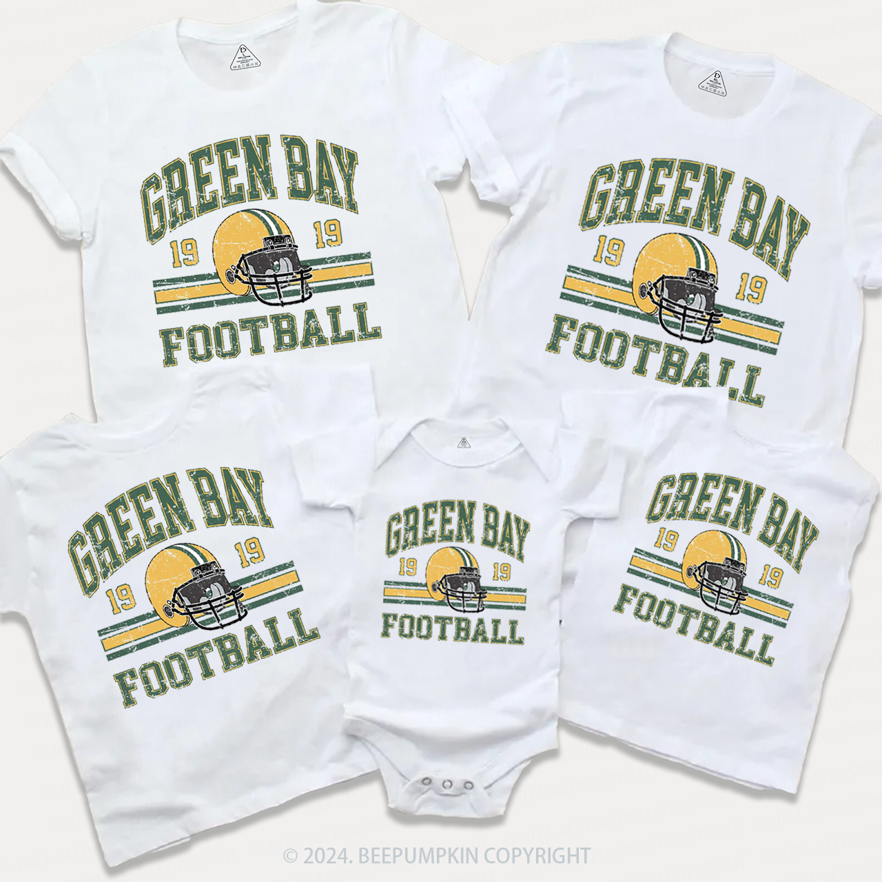 Vintage Football 19 Family Matching Tees Beepumpkin