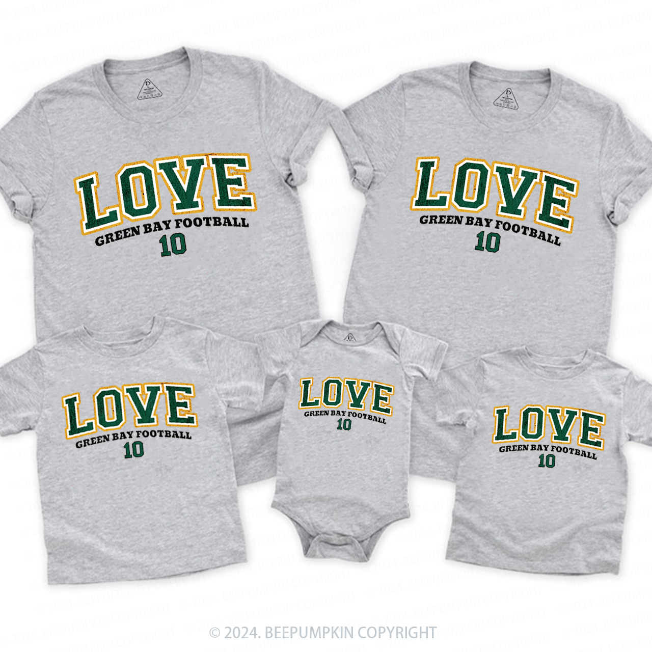 Vintage Football 10 Family Matching Tees Beepumpkin