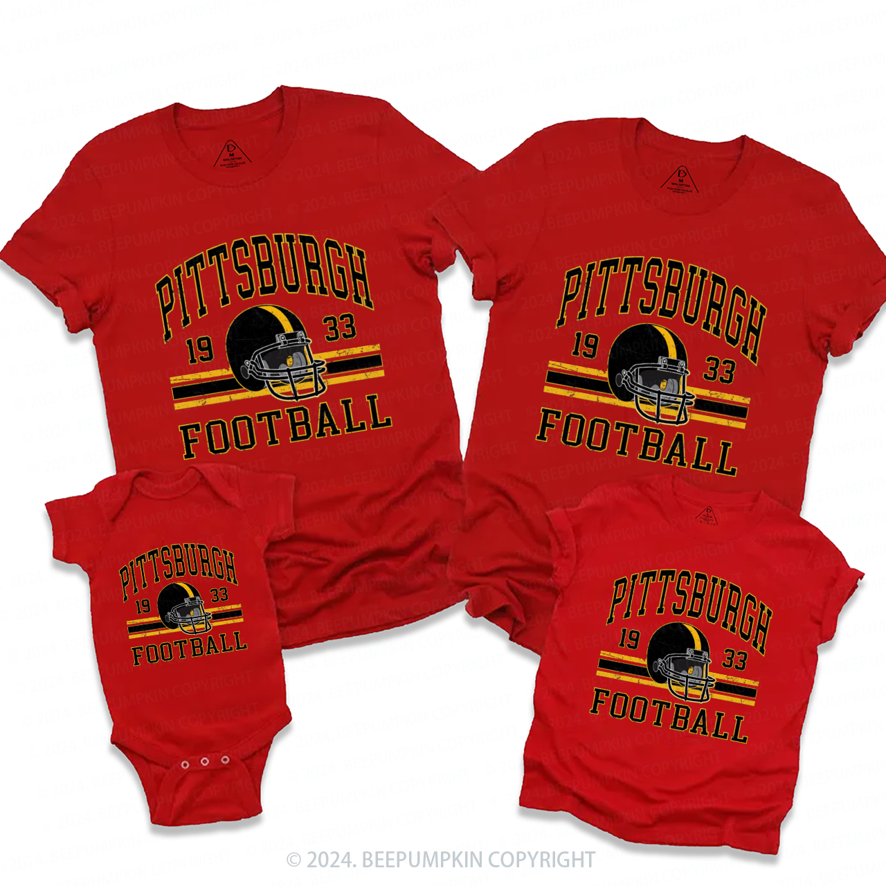 Vintage Football 23 Family Matching Tees Beepumpkin