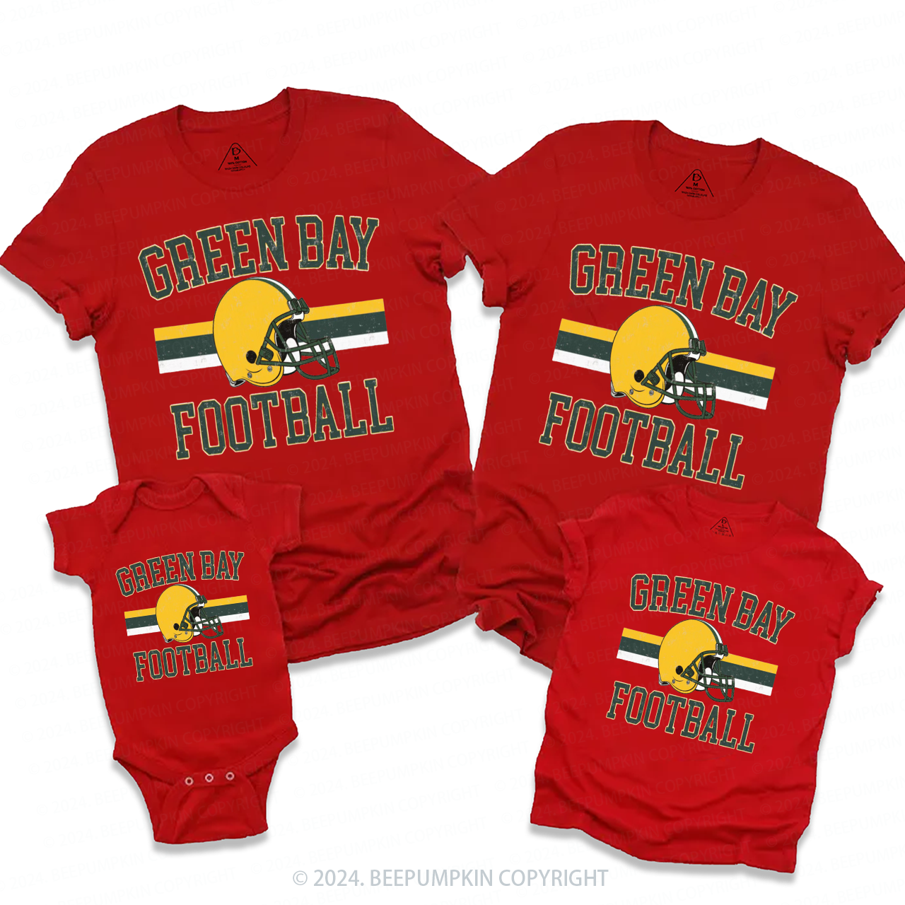 Retro Game Day Family Matching Tees Beepumpkin