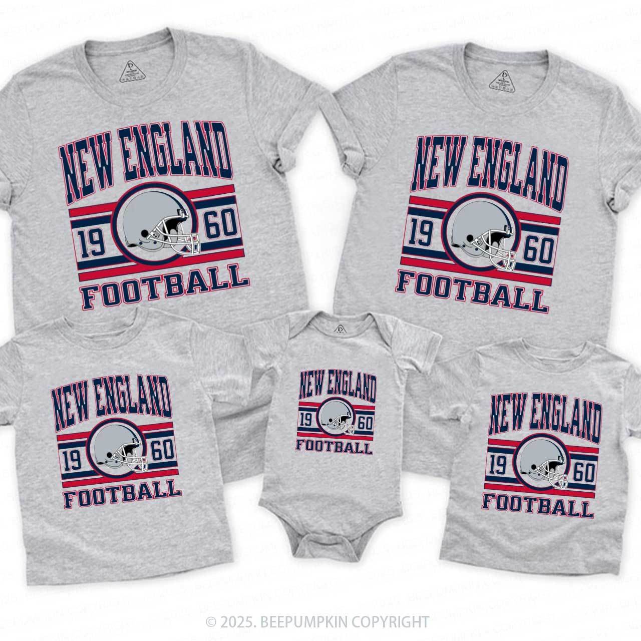 Football Fan 1 Family Matching Tees Beepumpkin