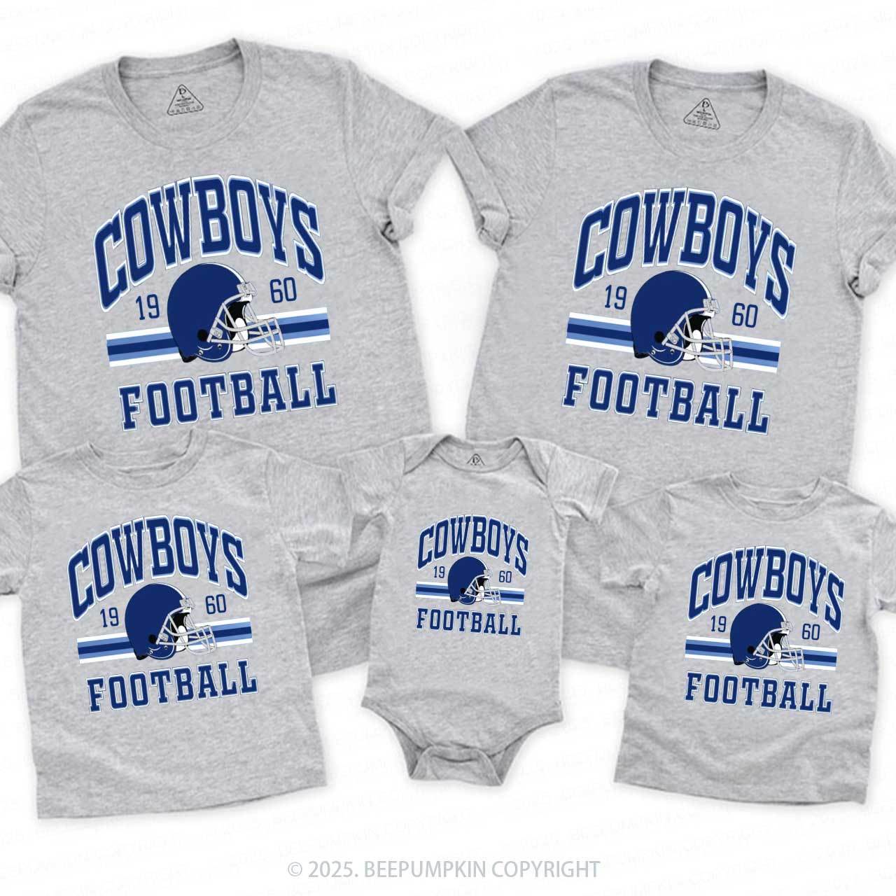 Football Lover 1960 Family Matching Tees Beepumpkin