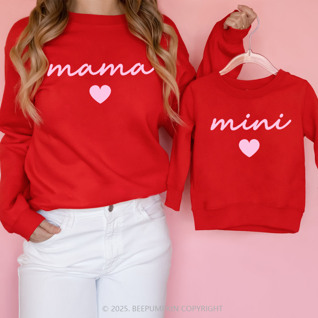 Mama Mini Valentine Matching Sweatshirts