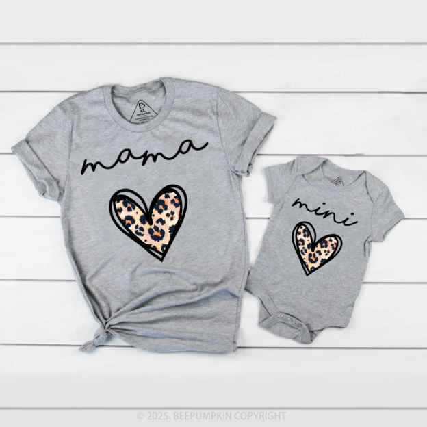 Leopard Heart Family Matching Valentine's Shirts