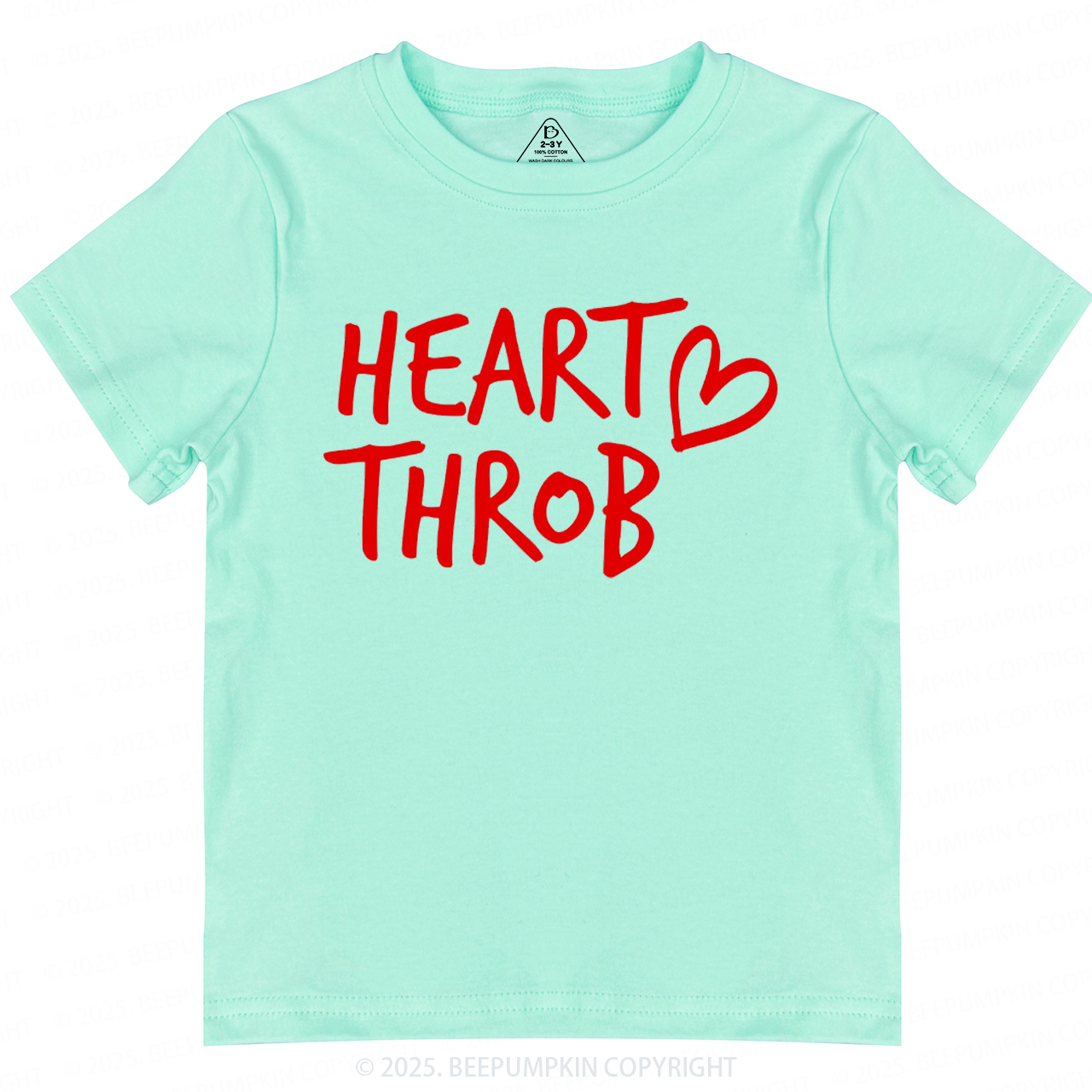 Heart Throb Valentines Day Toddler&Kids Tees Beepumpkin