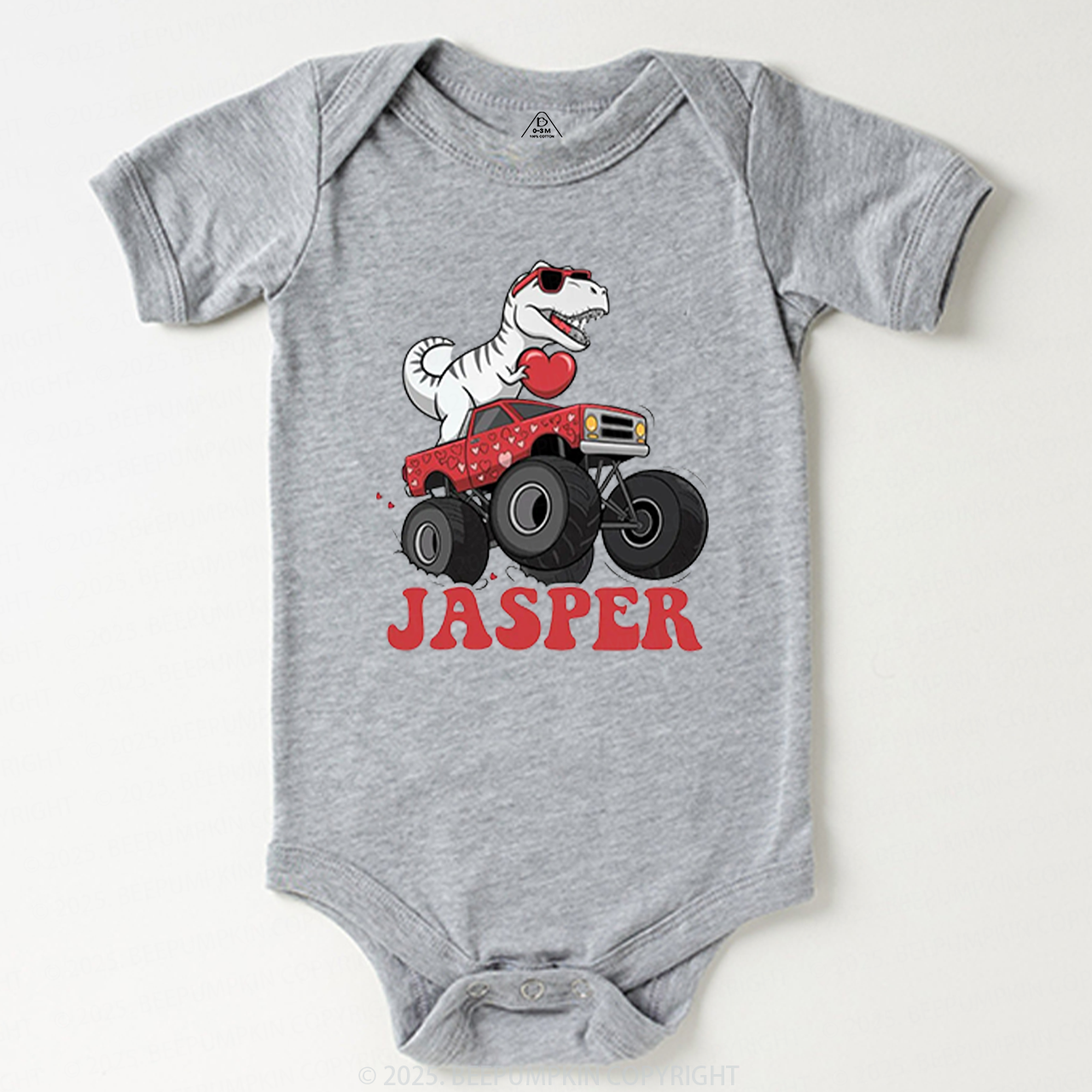 Dinosaur Valentines Bodysuit Beepumpkin