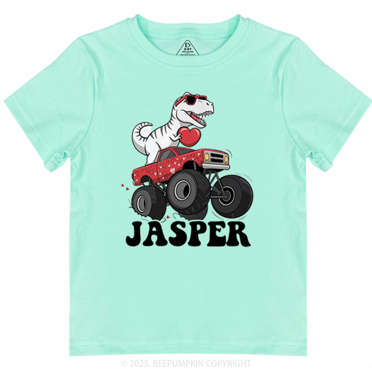 Dinosaur Valentines Toddler&Kids Tees Beepumpkin