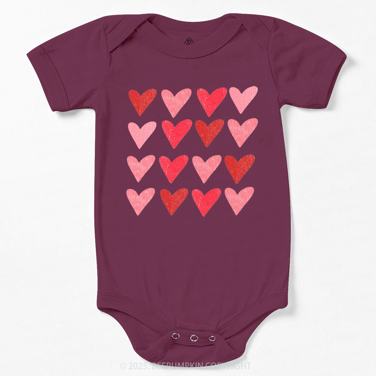 Heart Valentine's Day Bodysuit Beepumpkin