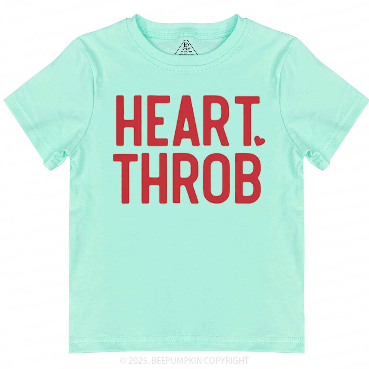 Heart Throb Valentine's Day Toddler&Kid's Tees Beepumpkin