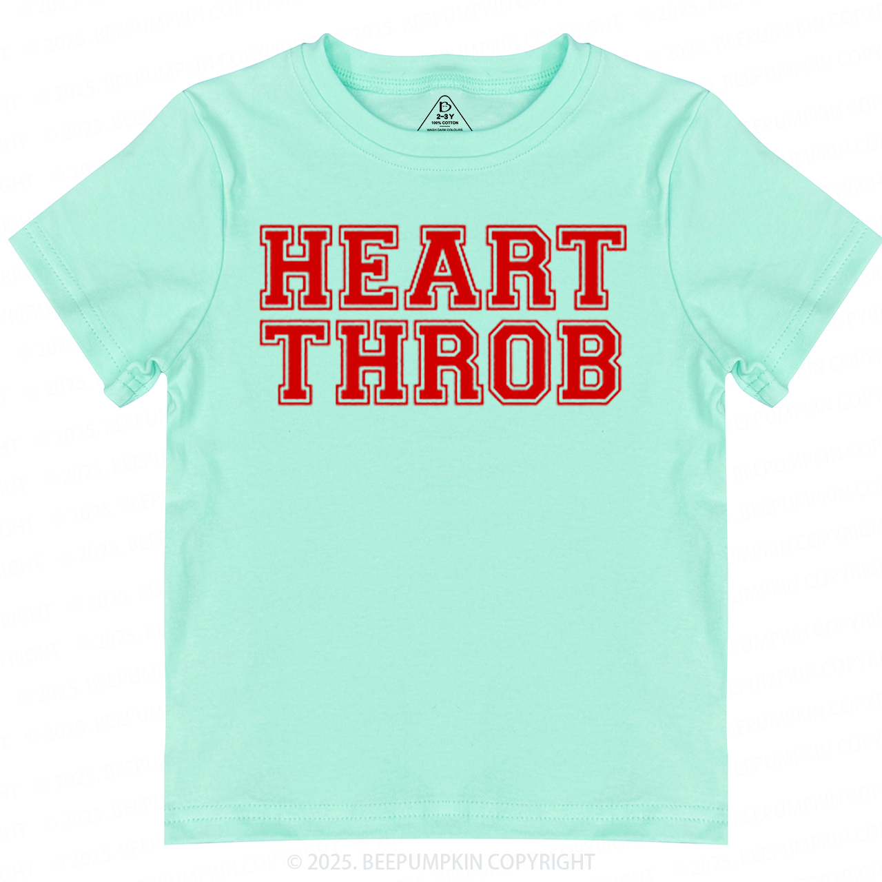 Heart Throb Valentine's Day Toddler&Kid's Tees Beepumpkin 2
