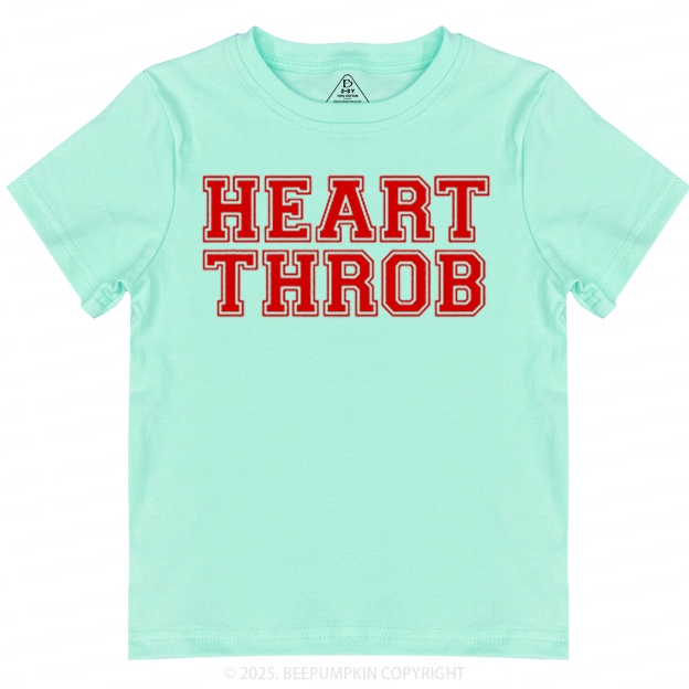 Heart Throb Valentine's Day Toddler&Kid's Tees Beepumpkin 2