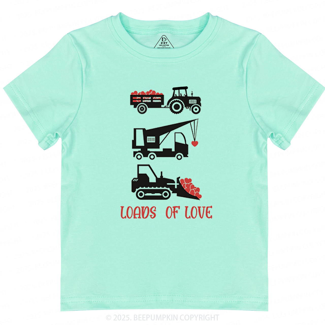 Loads of Love Valentine's Day Toddler&Kid's Tees Beepumpkin 2