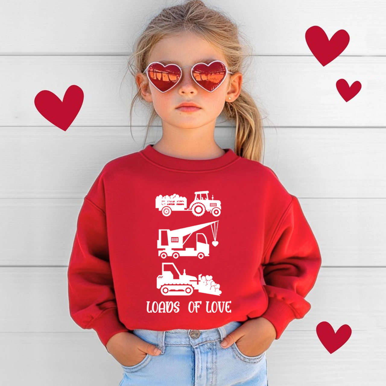 Loads of Love Valentine's Day Kid's Sweatshirt