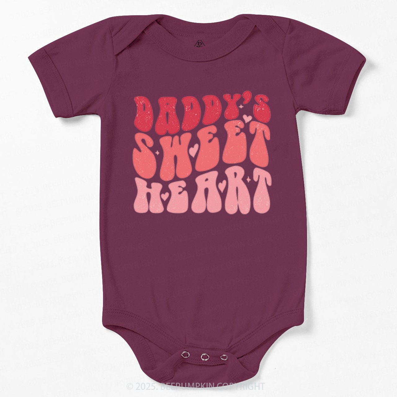 Daddy's Sweet Heart Valentine's Day Bodysuit Beepumpkin