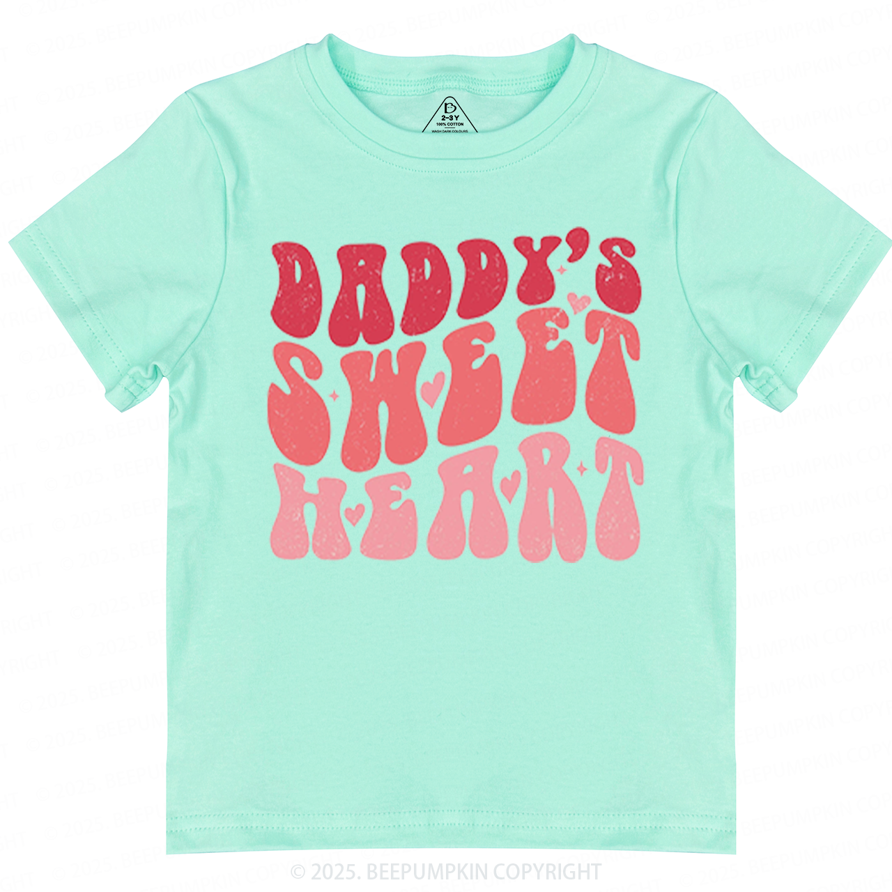 Daddy's Sweet Heart Valentine's Day Toddler&Kid's Tees Beepumpkin