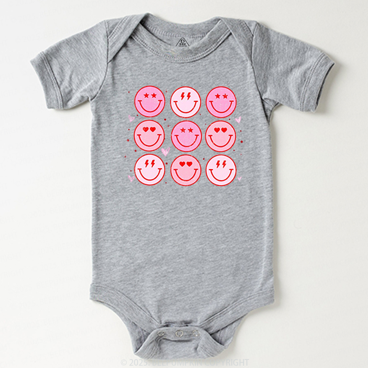 Groovy Heart Valentine's Day Bodysuit Beepumpkin