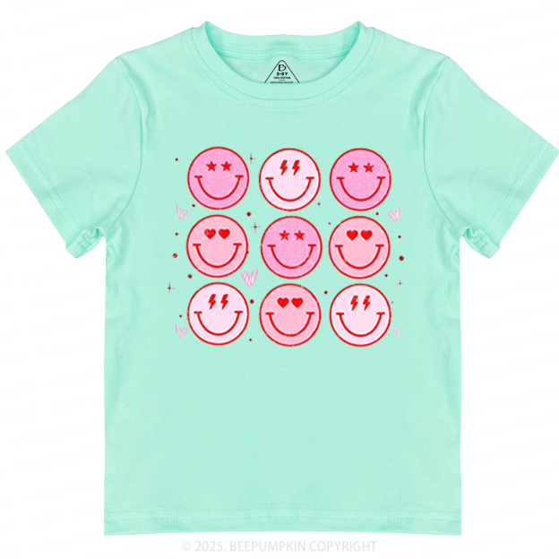 Groovy Heart Valentine's Day Toddler&Kid's Tees Beepumpkin