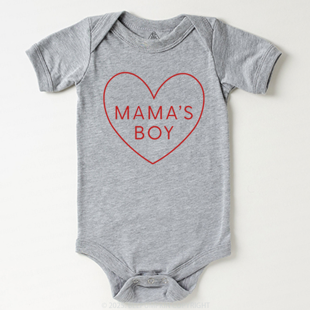 Mama's Boy Valentine's Day Bodysuit Beepumpkin