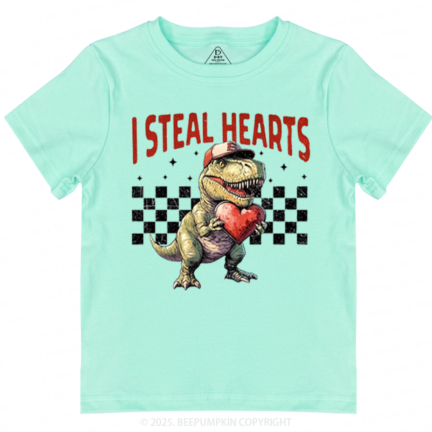 I Steal Hearts Valentine's Day Toddler&Kid's Tees Beepumpkin