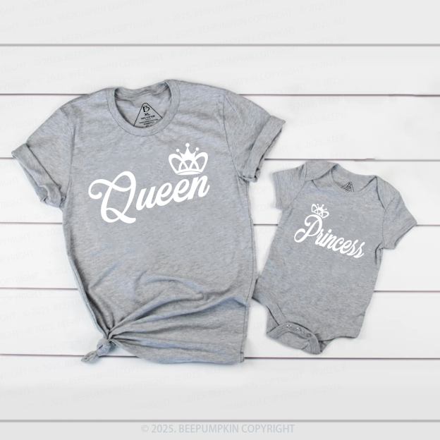 King&Queen Fancy Valentine Family Matching Shirts
