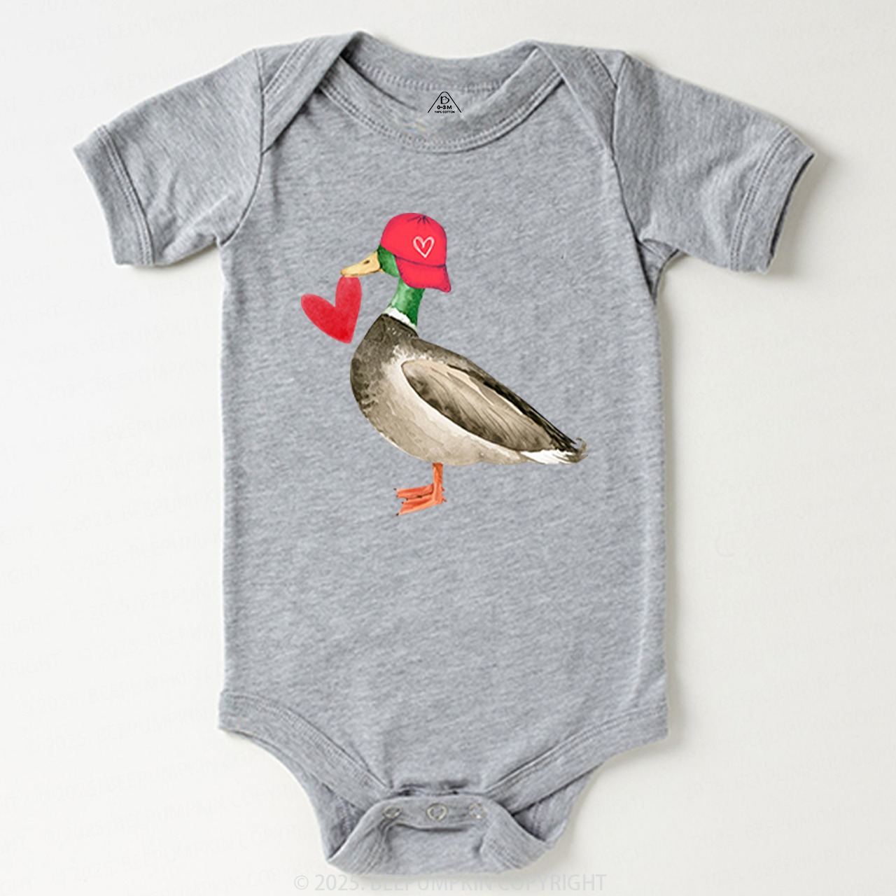 Love Duck Valentine's Day Bodysuit Beepumpkin