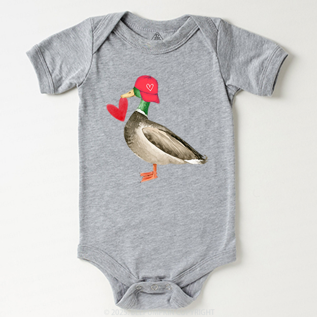 Love Duck Valentine's Day Bodysuit Beepumpkin