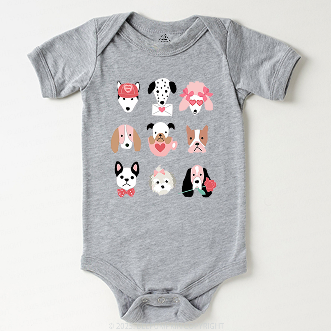 Dog Family Valentine's Day Bodysuit Beepumpkin