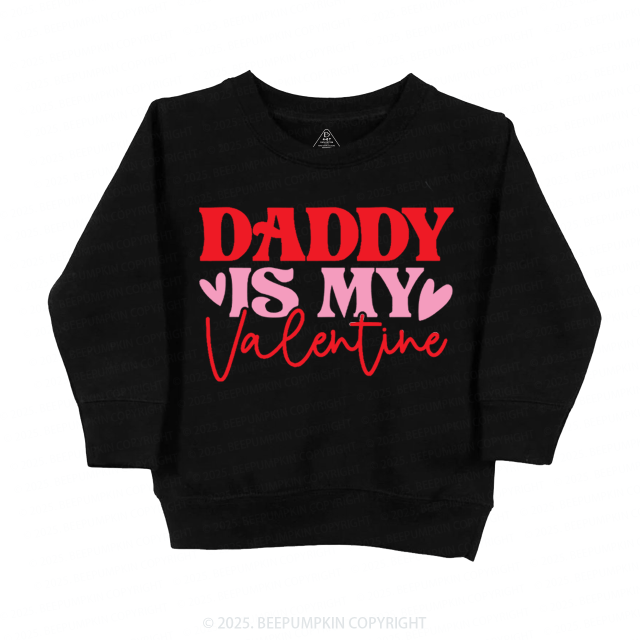 Daddy Is My Valentine Valentine's Day Kid's Sweatshirt