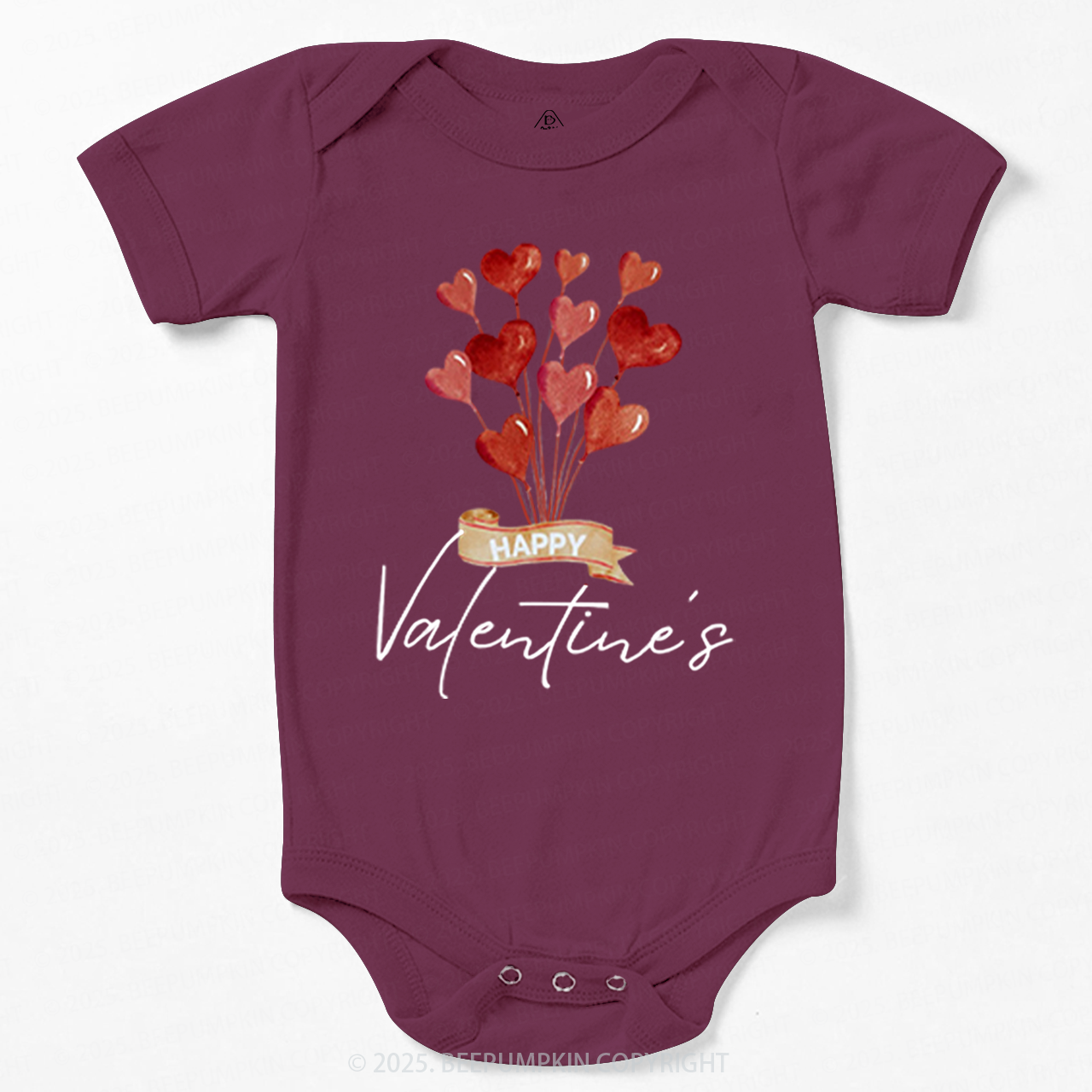 Red Hearts Valentine's Day Bodysuit Beepumpkin