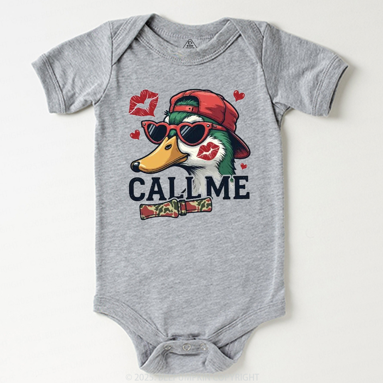 Duck Hunting Valentine's Day Bodysuit Beepumpkin